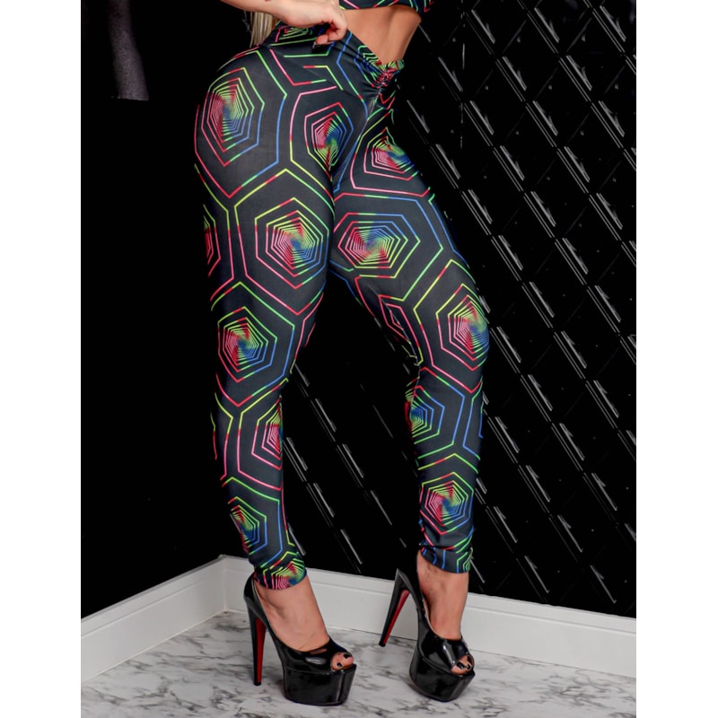 Legging Feminina Empina Bumbum Estampada para Academia