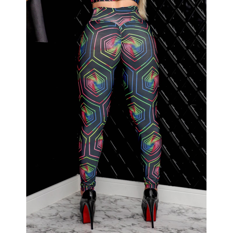 Legging Feminina Empina Bumbum Estampada para Academia