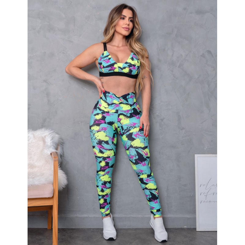 Top Feminino Fitness com Alcinhas e Bojo Removível