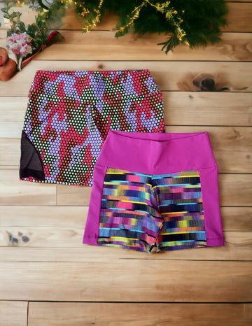 Kit com 3 Croppeds Verão Feminino para Academia Estampado com Bojo Removível