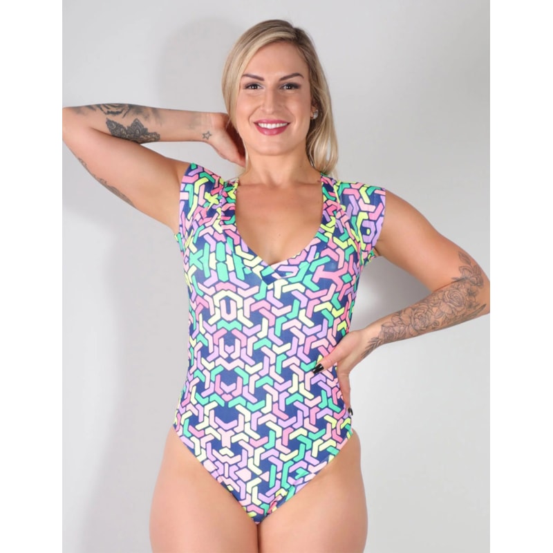 Kit com 2 Bodys Verão Feminino com Manguas e sem Bojo