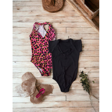 KIT com 2 Lindos Bodys Femininos com Estampas Variadas sem Bojo