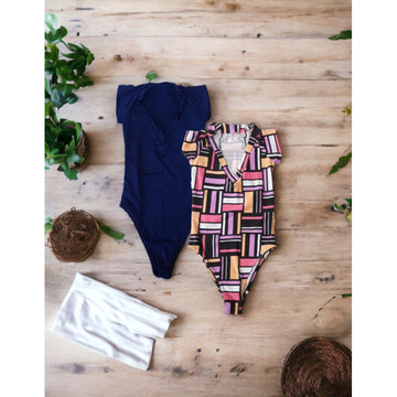 Kit com 2 Bodys Fitness sem Bojo e com Forro Interno