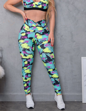 Calça Feminina Fitmoda Empina Bumbum Estampada