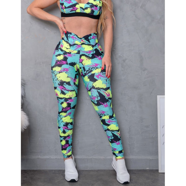 Calça Feminina Fitmoda Empina Bumbum Estampada