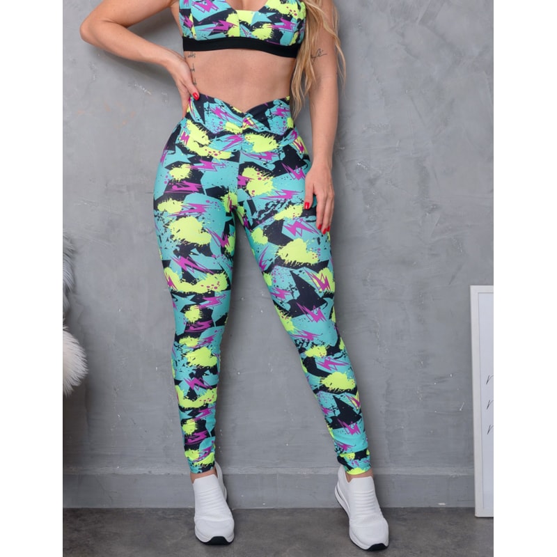 Calça Feminina Fitmoda Empina Bumbum Estampada