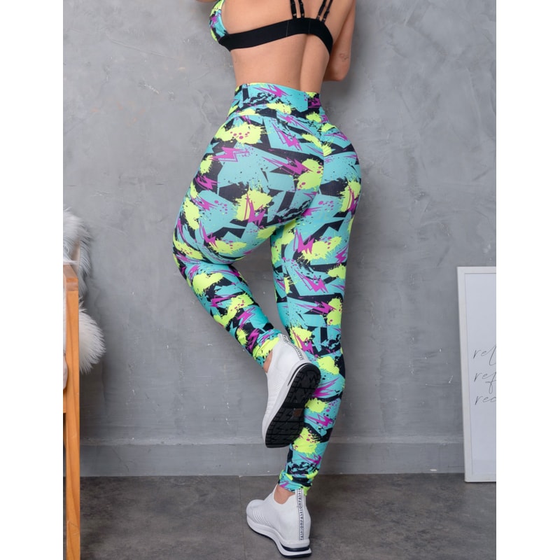 Calça Feminina Fitmoda Empina Bumbum Estampada