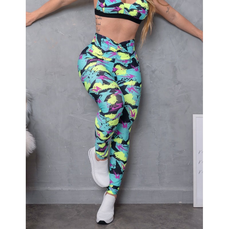 Calça Feminina Fitmoda Empina Bumbum Estampada