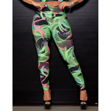Calça Empina Bumbum Feminina Estampada para Academia