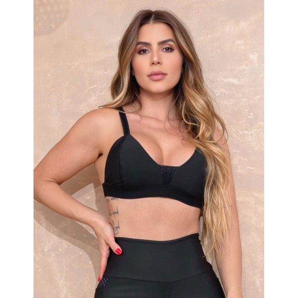 Top Feminino com Alças Reguláveis e Bojo Removível