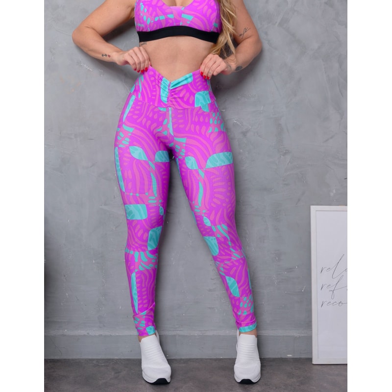 Calça Legging Feminina com Estampa Exclusiva Empina Bumbum
