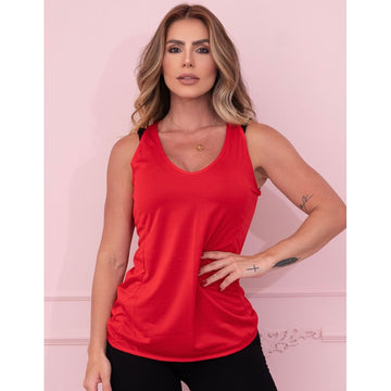 Camiseta Regata Feminina para Academia em Dry Fit