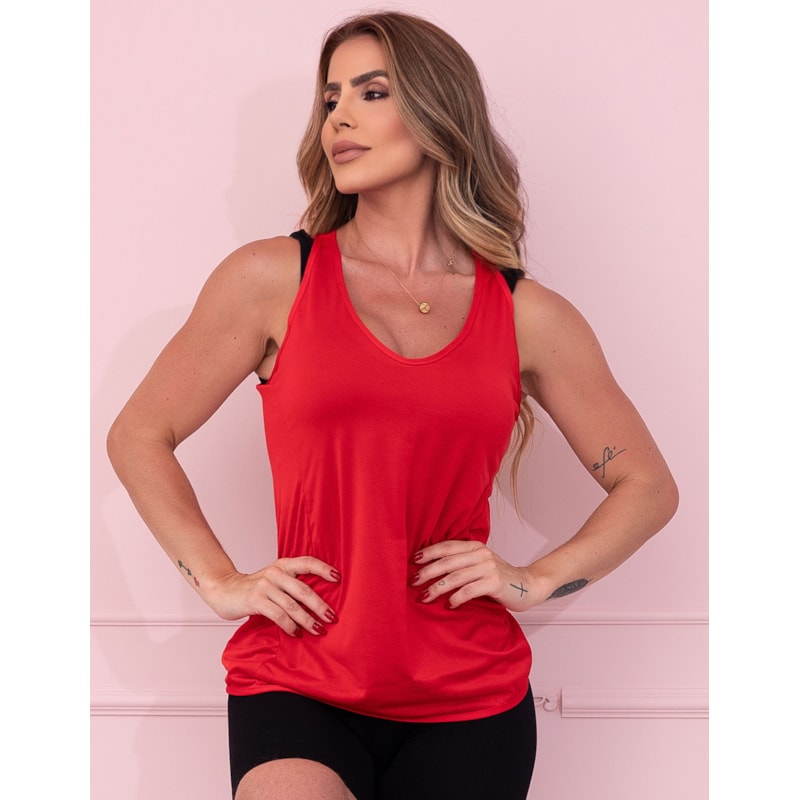 Camiseta Regata Feminina para Academia em Dry Fit