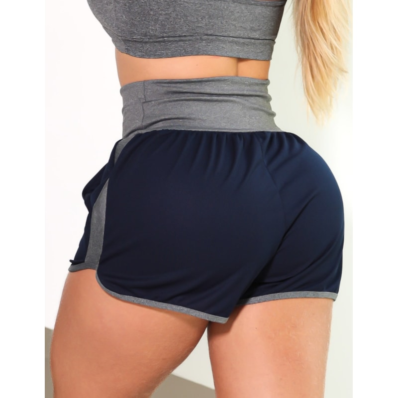 Short Feminino Esportivo Running Dry Fit com Bolso Laterais