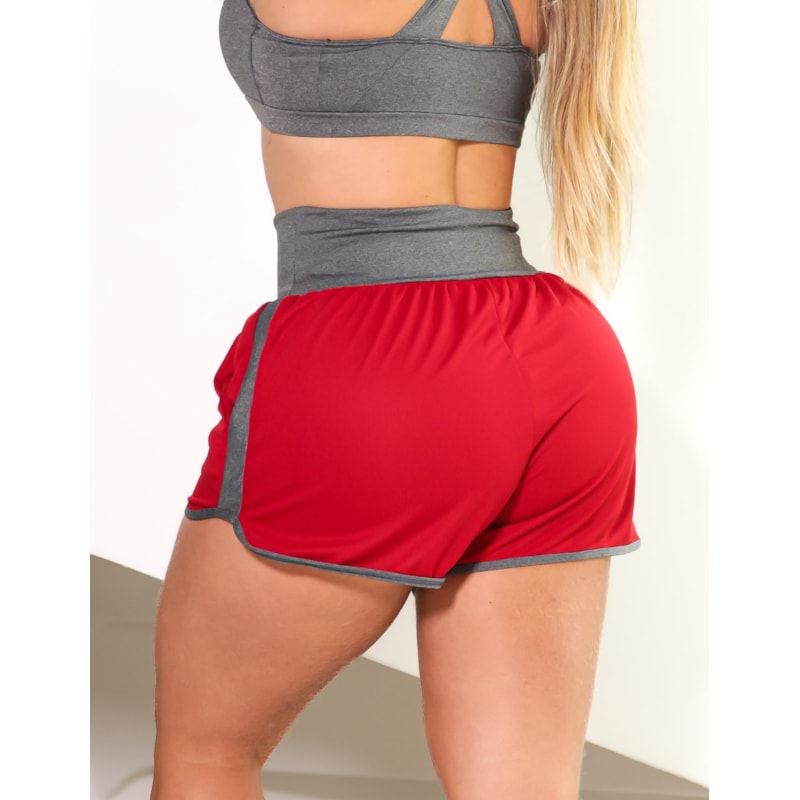 Short Fitness Running Feminino para Academia Dry Fit com Bolso