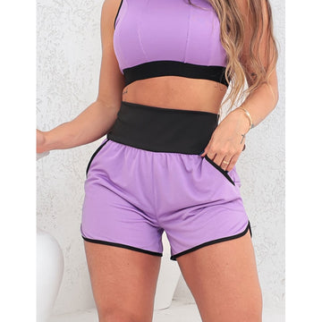 Short Dry Fit sem Forro Feminino Fitness com Bolsinhos Laterais