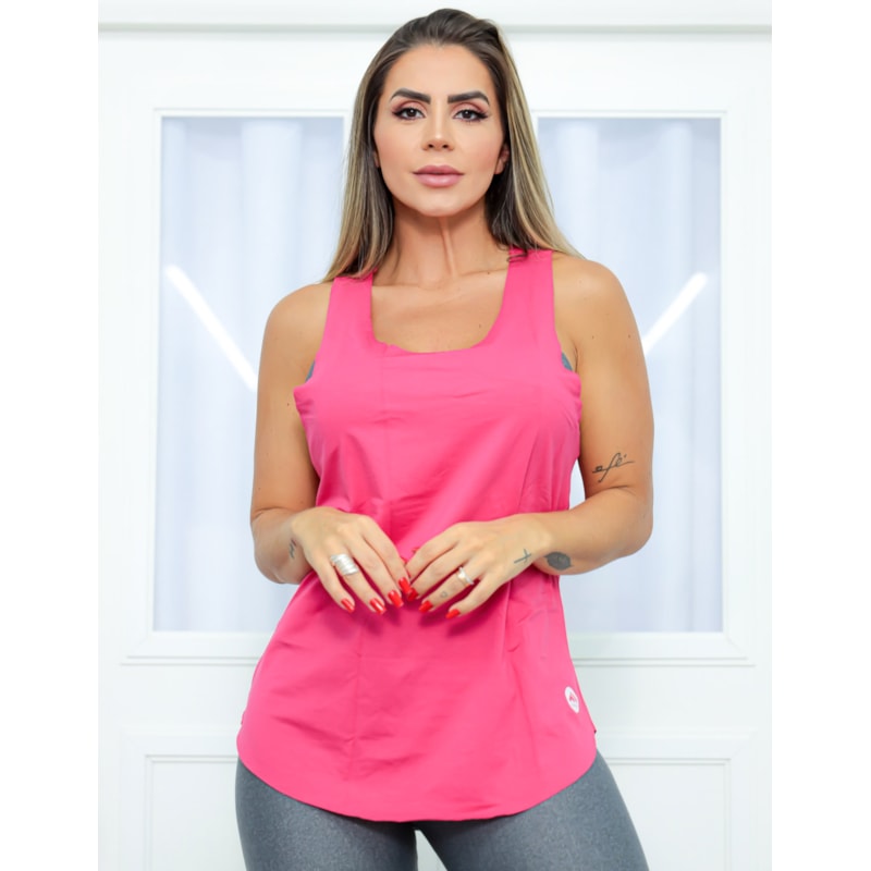 Kit com 3 Modelos em Viscolycra de Blusas Feminina Cropped Regata Camiseta Fitness