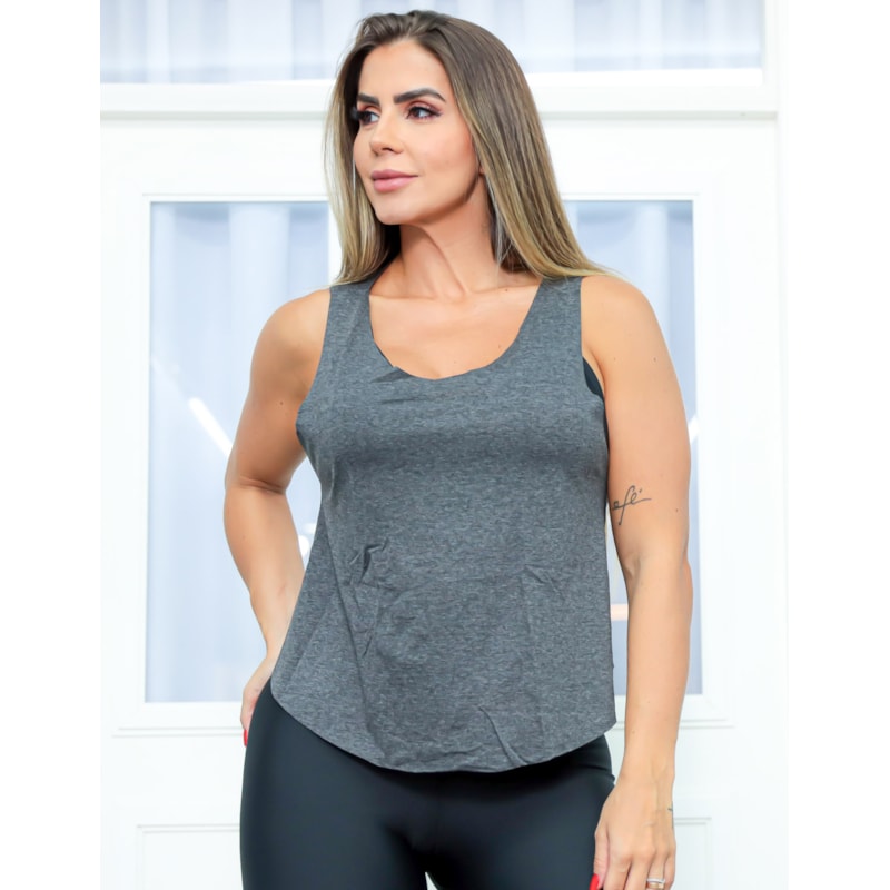 Kit com 3 Modelos de Camisetas Regata Feminina em Viscolycra para Academia