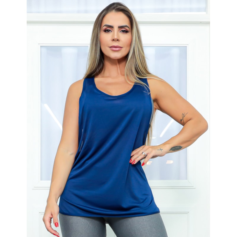 Kit com 2 Camisetas Cavadas para Academia em Dry Fit Furadinha