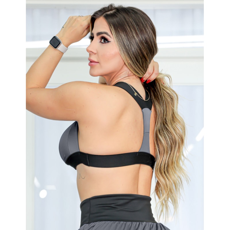 Top Feminino Fitness em Dry Fit com Bojo