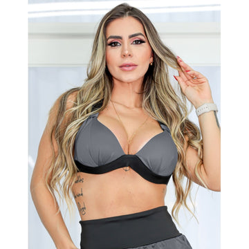 Top Feminino Fitness em Dry Fit com Bojo