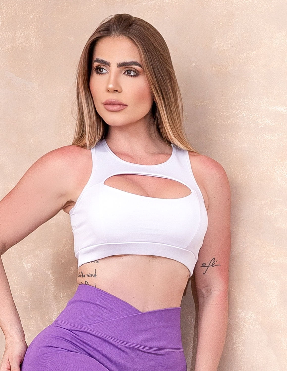 Cropped Fitness Feminino com Bojo Removível