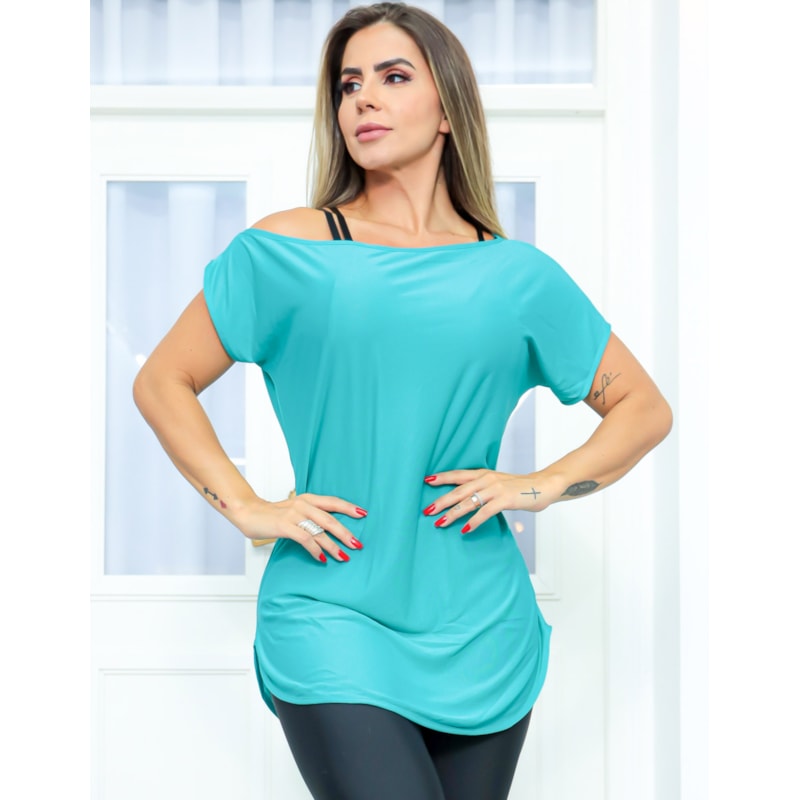 Kit com 3 Blusas Feminina Fitness Dry Fit Ombro Só Seca Rápido para Academia