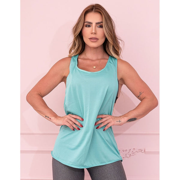 Camiseta Fitness Cavada Feminina para Academia em Dry Fit