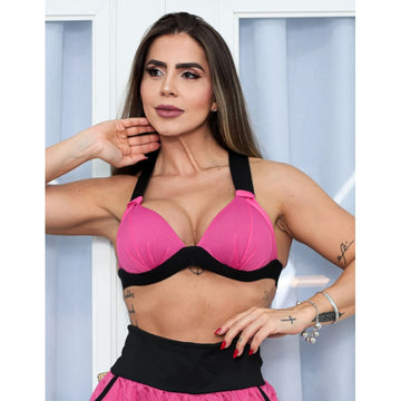 Top em Dry Fit Feminino com Bojo Estruturado para Academia