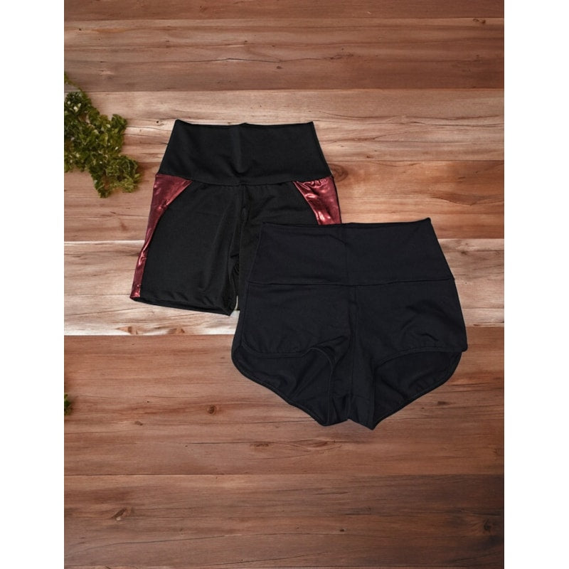 Kit Feminino com 1 Short Fitness e 1 Sunguete com Brilho