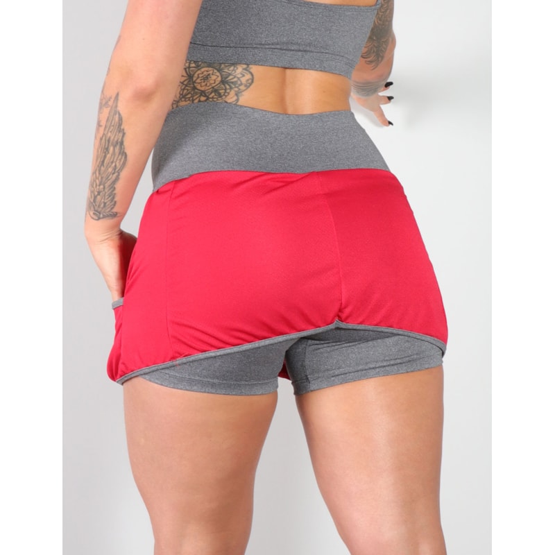 Kit com 2 Shorts Saia Cores Variadas para Academia