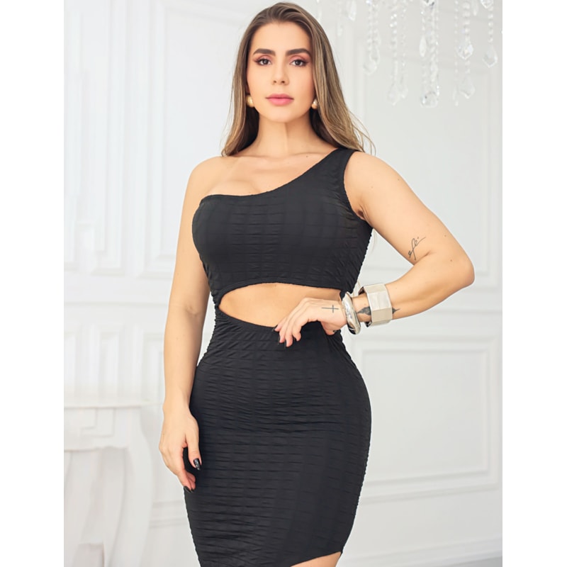 Vestido Feminino Bubble Longo Ombro Só