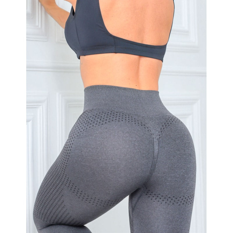 Calça Legging Sem Costura Esportiva Academia Levanta Bumbum Cintura Alta