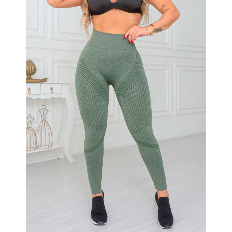 Calça Legging Feminina Empina Bumbum Zero Transparência Fitness Academia