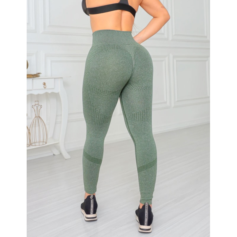Calça Legging Feminina Empina Bumbum Zero Transparência Fitness Academia