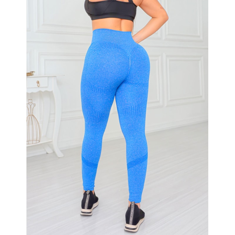 Calça Legging Feminina Levanta Bumbum Sem Costura Cintura Alta Academia Fitness