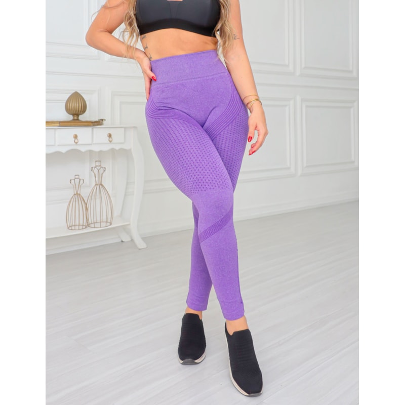 Legging Feminina Legging Esportiva Academia Levanta Bumbum Sem Costura Cintura Alta