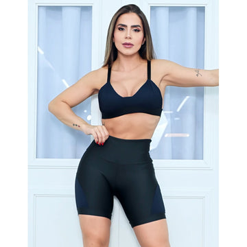 Look Fitness Completo Com Top e Shorts de Alta Performance