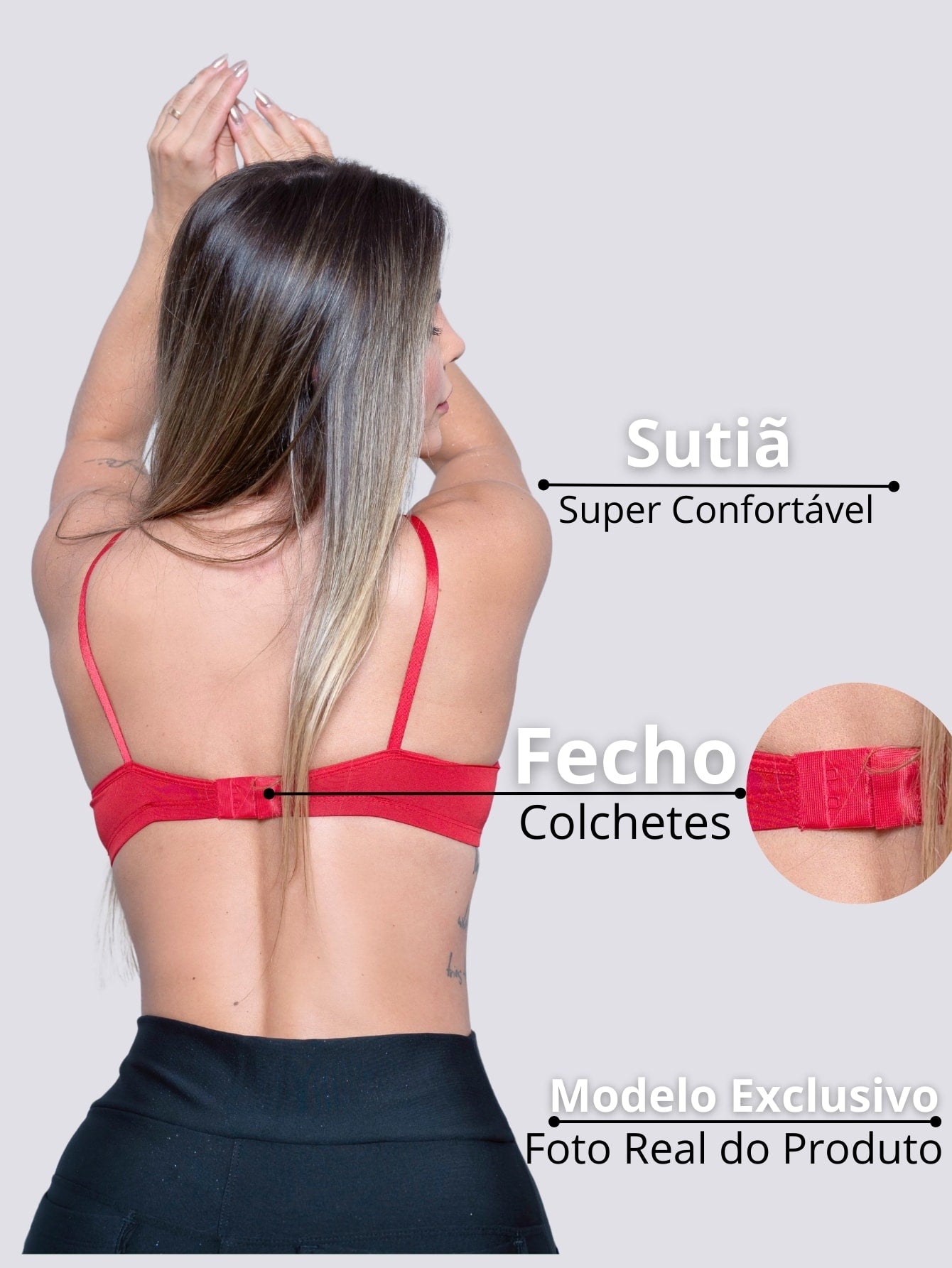 Sutiã com Bojo de Renda Linha Luxo Conforto