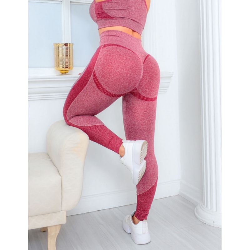 Trio Conjunto Feminino Fitness Valoriza Bumbum com Cropped Calça Cintura Alta e Short