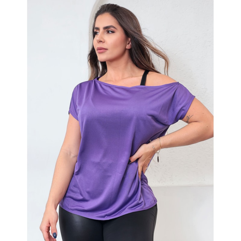 Blusa Feminina Fitness em Dry Fit Seca Rápido