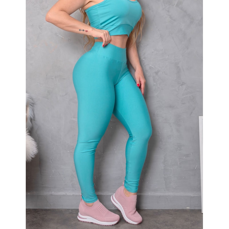 Calça Legging Fitness Feminina Zero Transparência Ideal para Treino