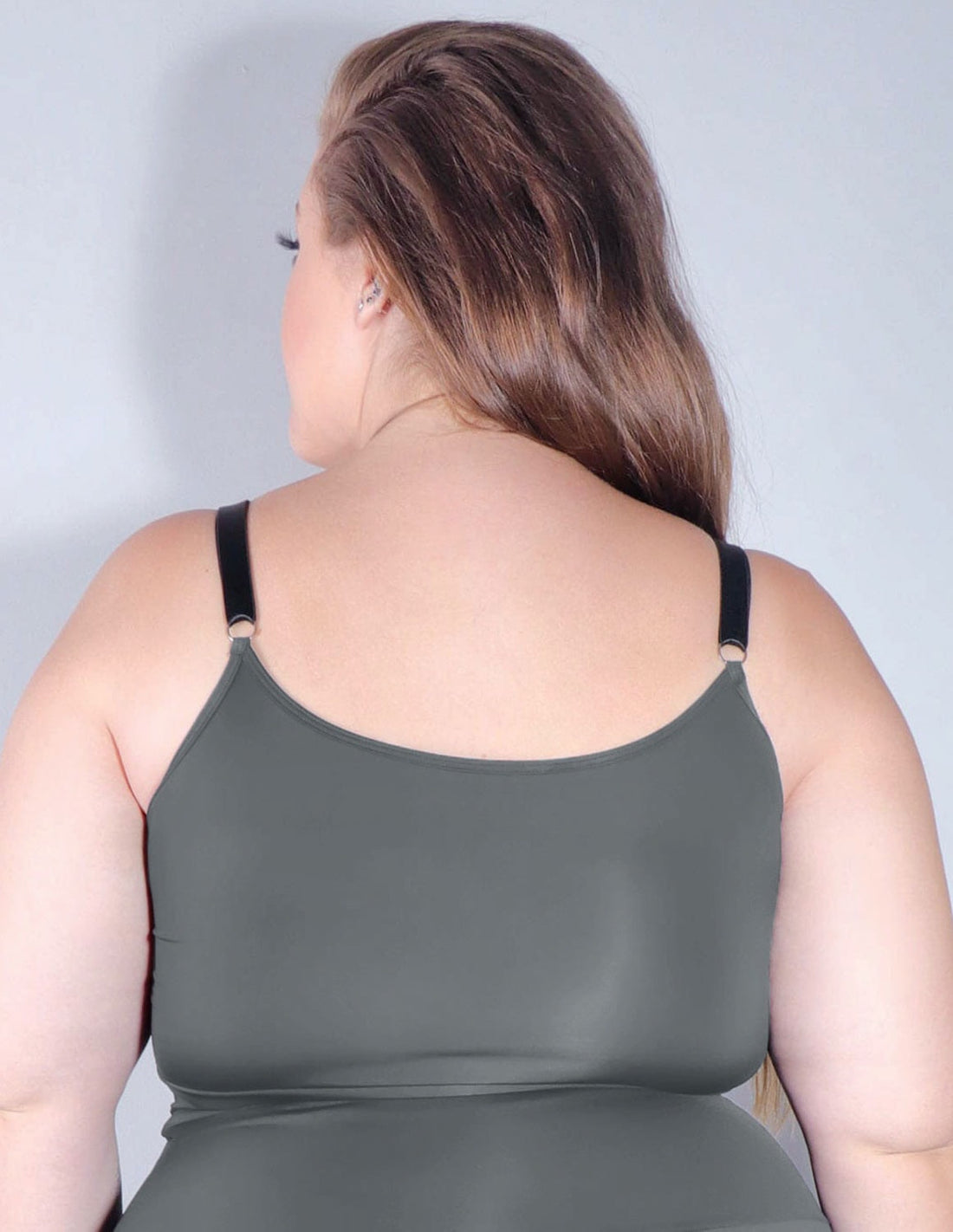 Cropped Feminino sem Bojo com Alças Regulavéis Plus Size