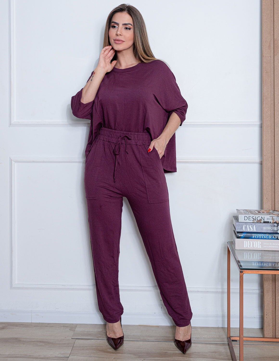 Conjunto Moletinho Viscose Feminino – Conforto Sofisticado para o Dia a Dia