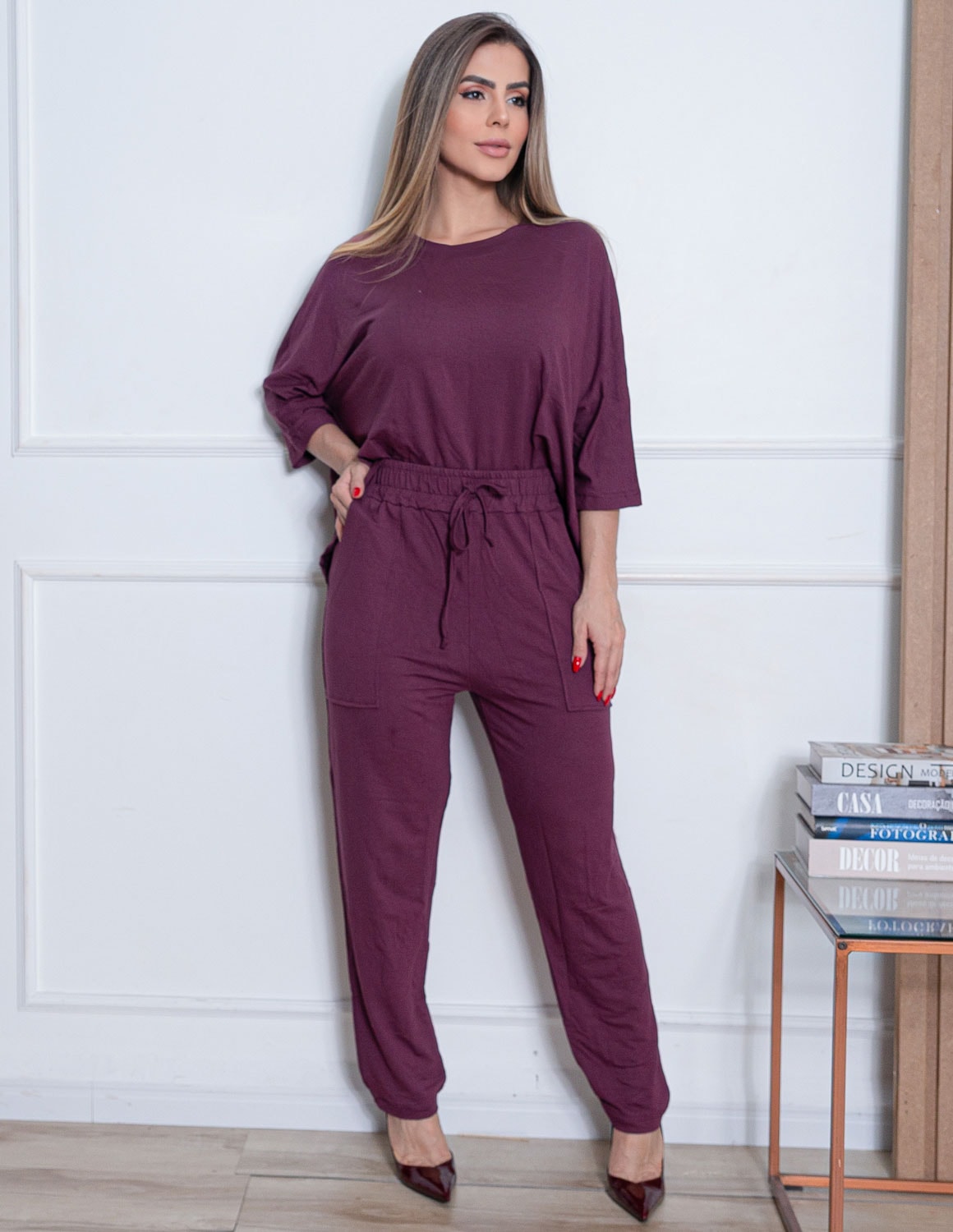 Conjunto Moletinho Viscose Feminino – Conforto Sofisticado para o Dia a Dia