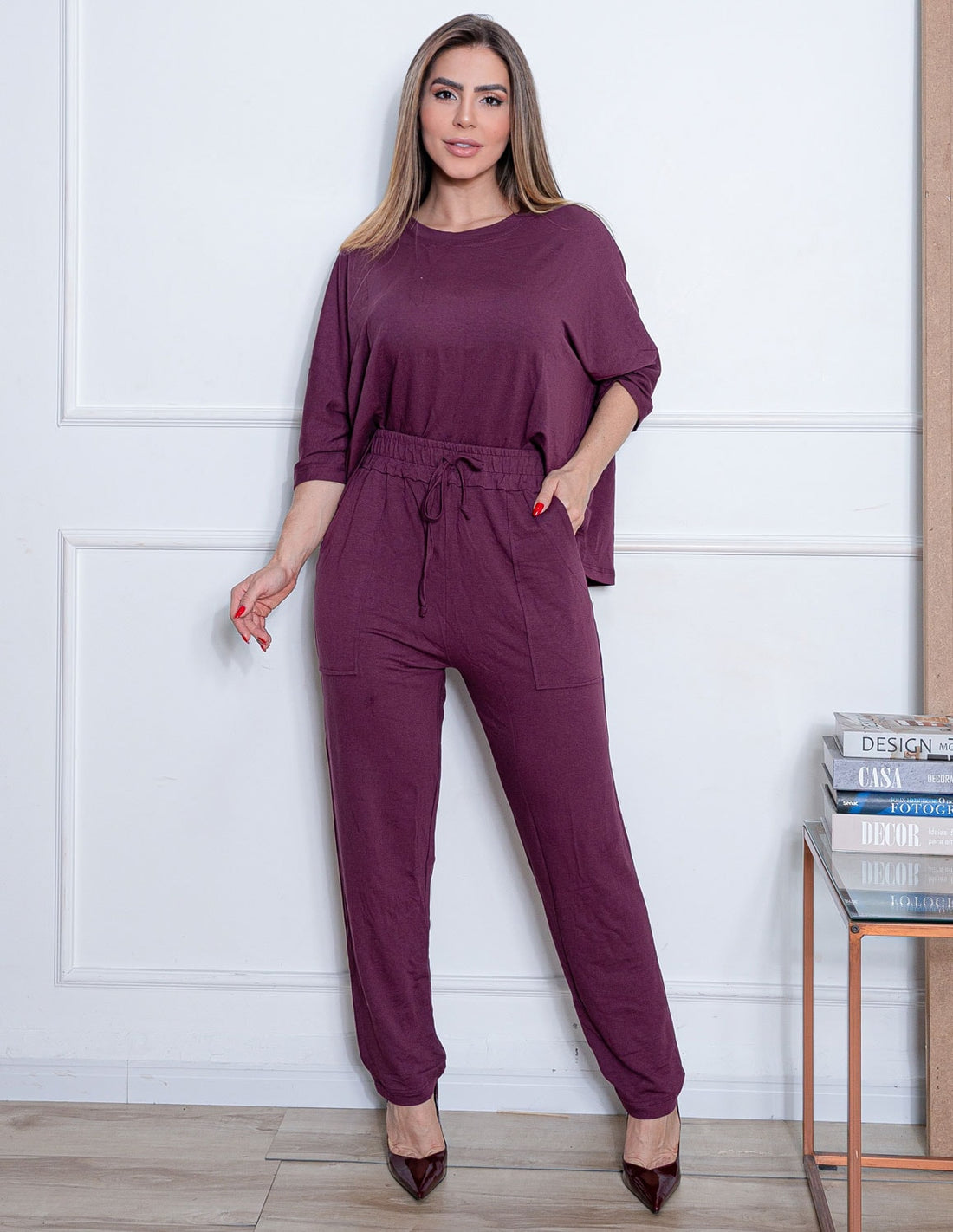 Conjunto Moletinho Viscose Feminino – Conforto Sofisticado para o Dia a Dia