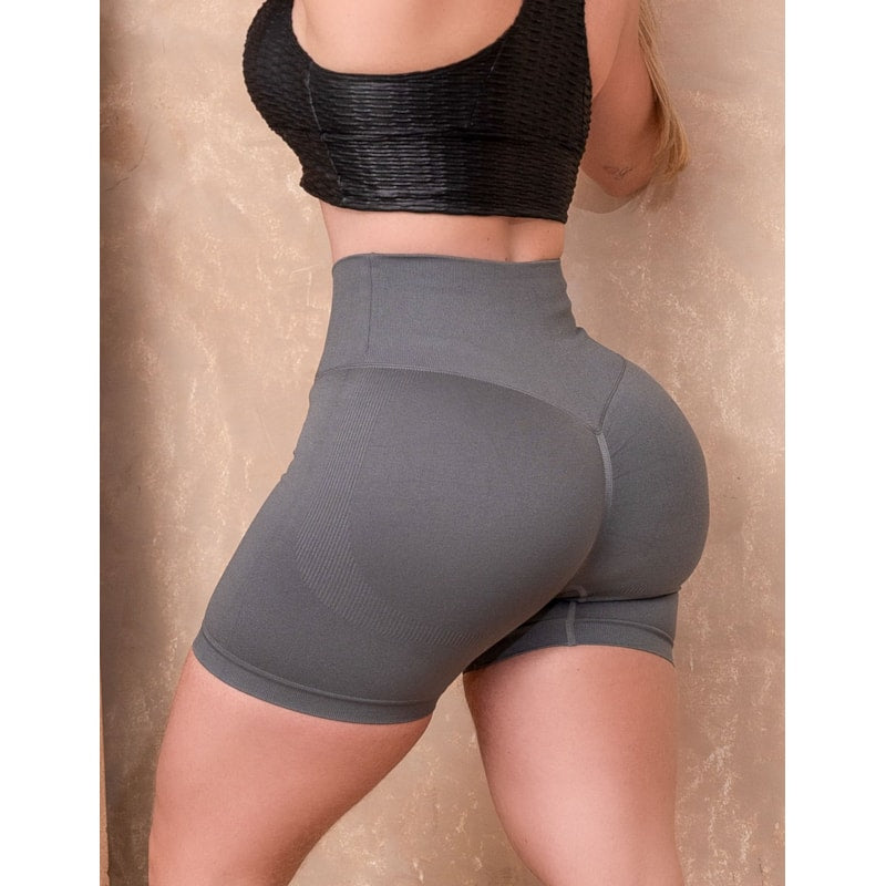 Short Levanta Bumbum Zero Transparência Seamless: Conforto e Estilo com Cós Transpassado