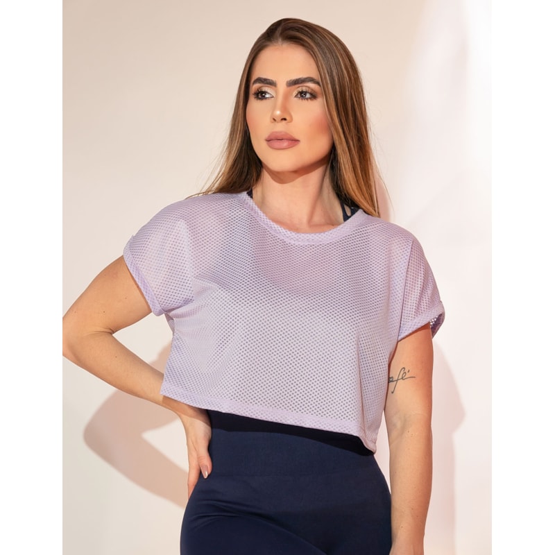 Cropped Feminino Camiseta Regata Telinha Fitness