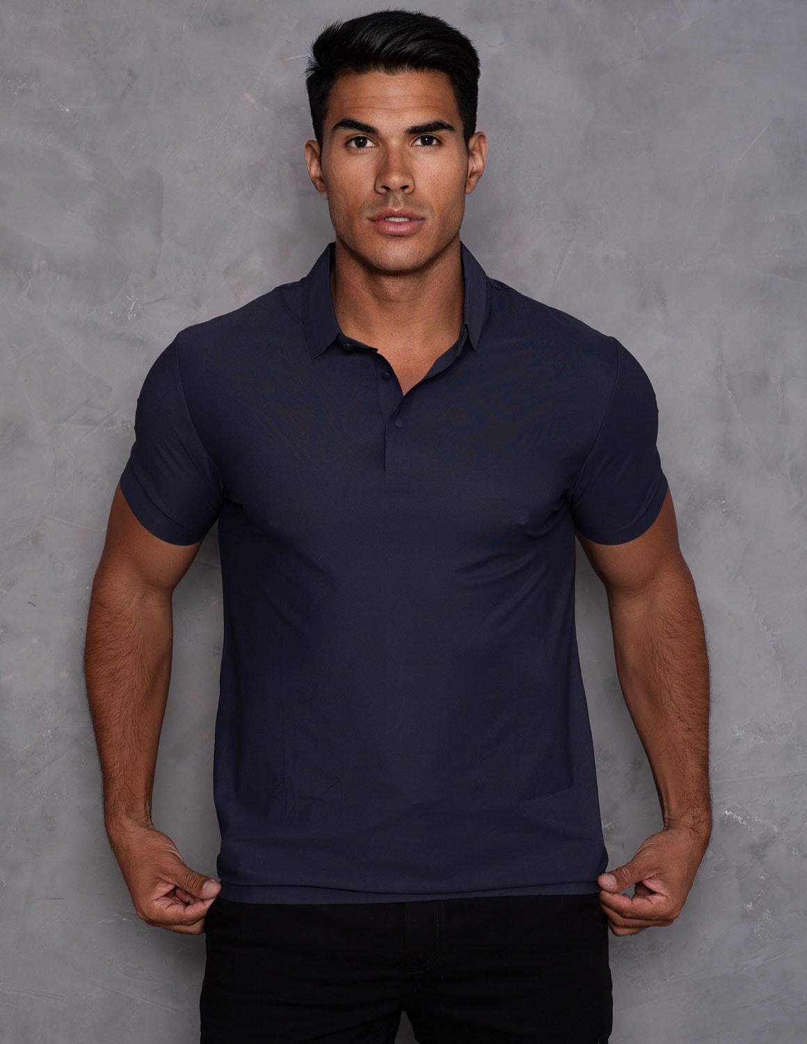 Camisa Gola Polo Masculina de Botões Poliamida Manga Curta