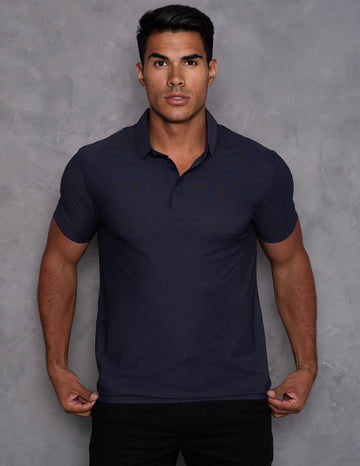 Camisa Gola Polo Masculina de Botões Poliamida Manga Curta